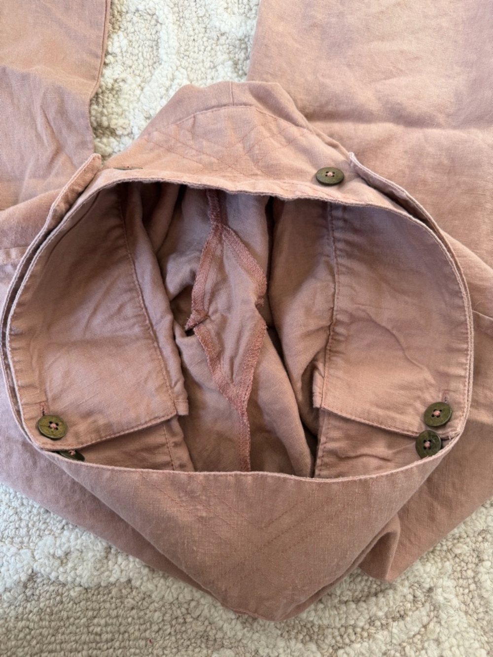 Chintamani Alchemi Button Linen Pants - Picture 7 of 11